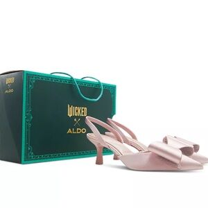 Aldo WICKED Blush Pink Heels with Bow Accent